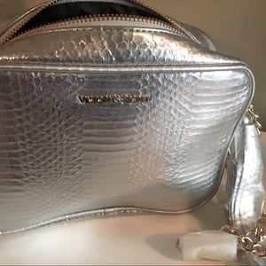 Silver/gold chain/detailing Victoria’s Secret bag